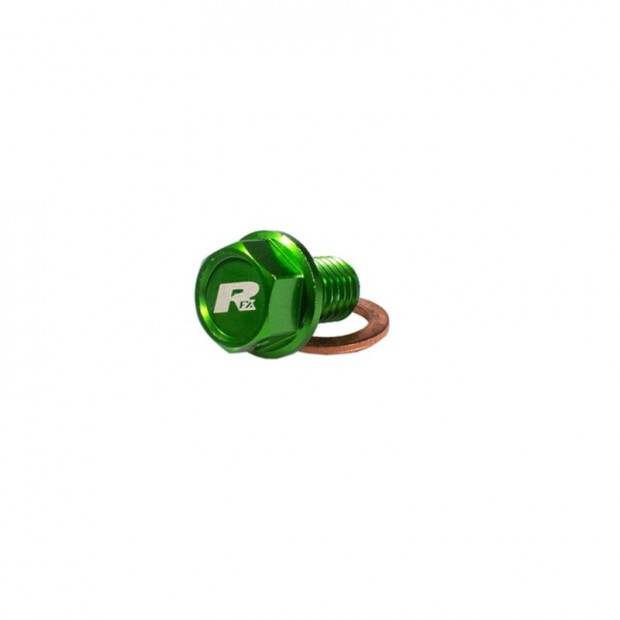 RFX Pro Mgneses Olajleereszt Csavar (Zld) [M10 x 22mm x 1.5] - Kawa